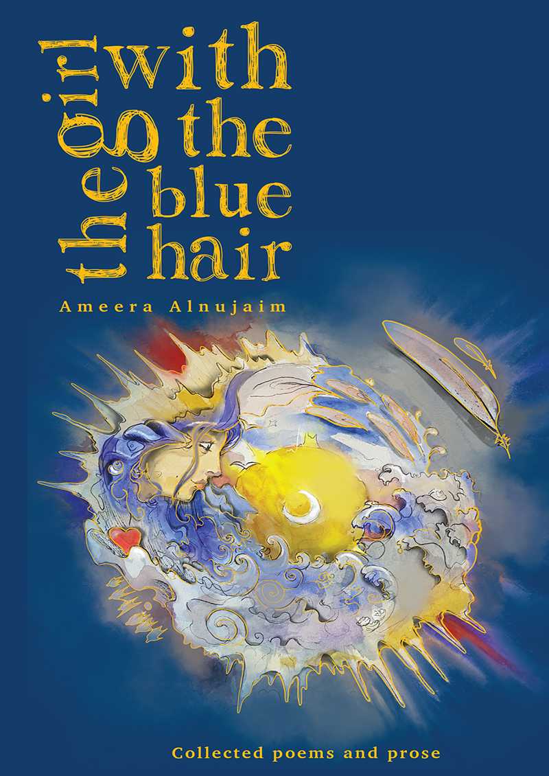 The girl with the blue hair