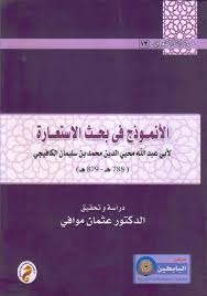 سلسلة من تراثنا الشعرى (13) :الأنموذج فى بحث الإستعارة لأبى عبد الله محى الدين محمد بن سليمان الكافيجى (788-879هـ)