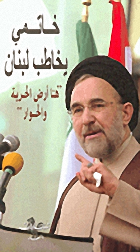 خاتمي يخاطب لبنان 'هنا أرض الحرية والحوار