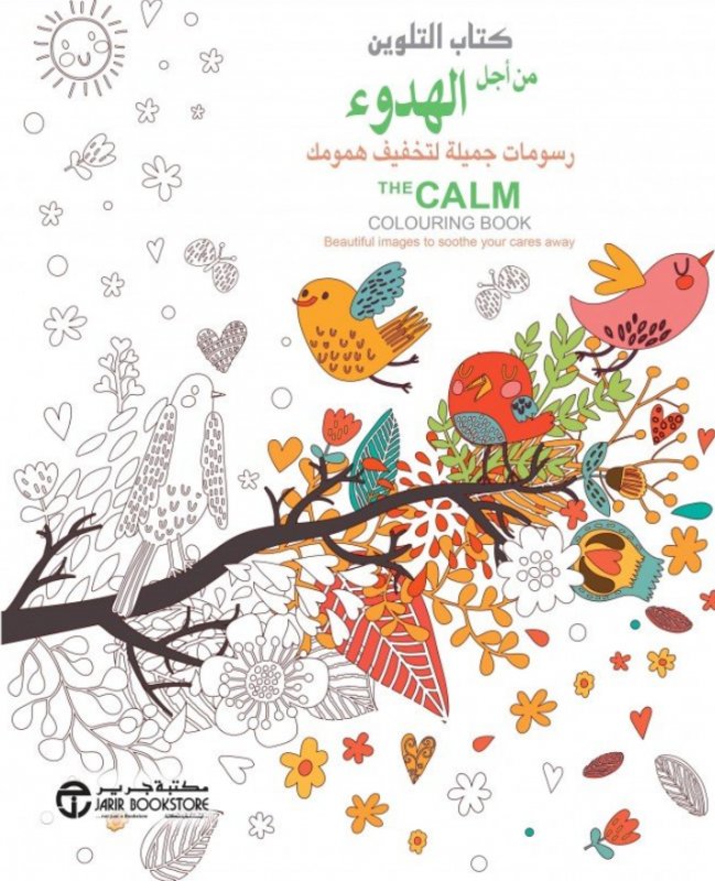 ‎كتاب التلوين من أجل الهدوء : رسومات جميلة لتخفيف همومك = ‎The Calm Colouring Book‎‎